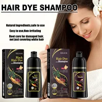 Natural Herbal Hair Dye Shampoo 3 in 1 Change Hair Color Gray Hair to Dark Brown Black Deep Nourishing Fashion Hair Care Product