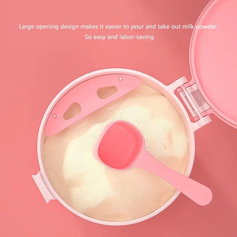 Baby Formula Box Portable Food Supplement Box Sealed Can Divisible Moisture-proof Storage Tank