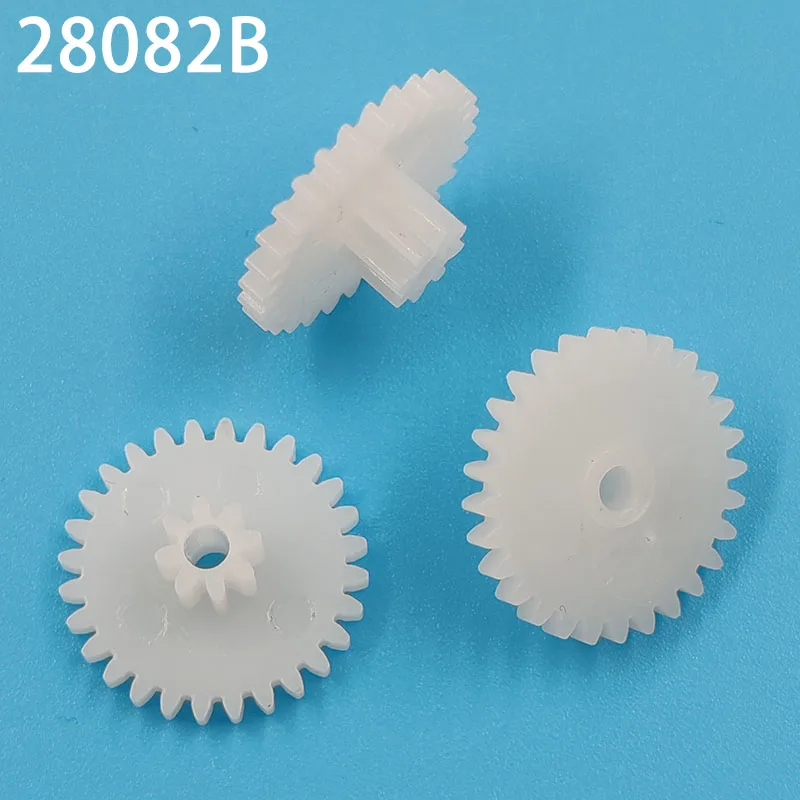 28082B 0.5M Plastic POM Gear Diameter 15mm 28 Teeth + 8 Teeth Two Layer Gear 2.15mm Hole DIY Toy Parts Accessories 28+8T
