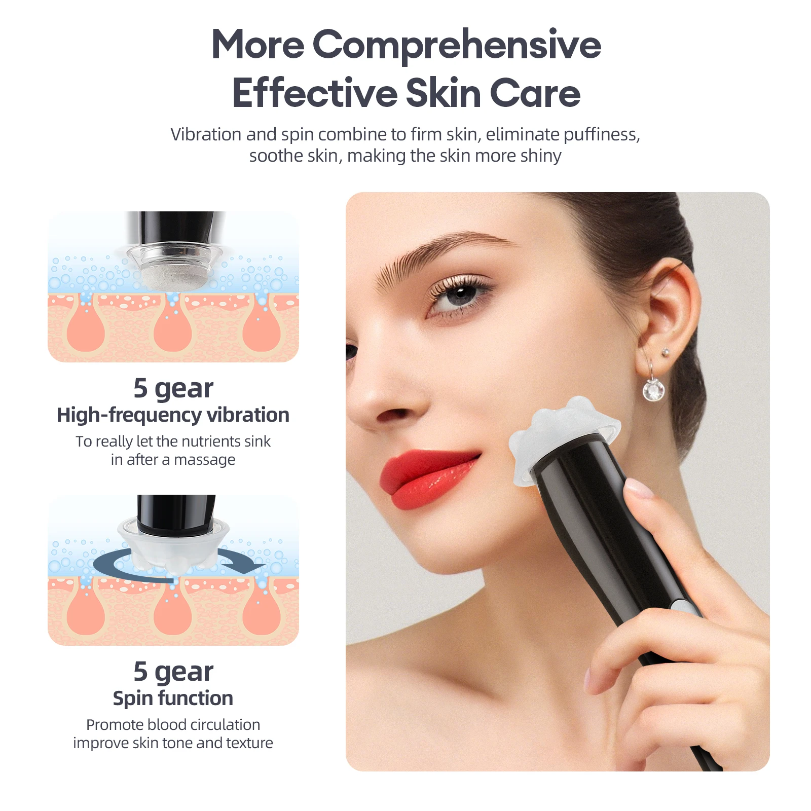 Oxygen Bubble Pen CO2 Oxygen Portable Facial Machine CO2 Gel Facial Skin Care Device Facial SPA CO2 Bubble Oxygen Beauty Machine 2