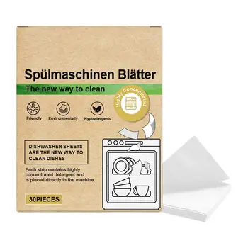 30pcs Dishwasher Cleaner Sheets Removes Odor Dishwasher Cleaner and Deodorizer for Kitchen Home Laundry Washing Machine 1