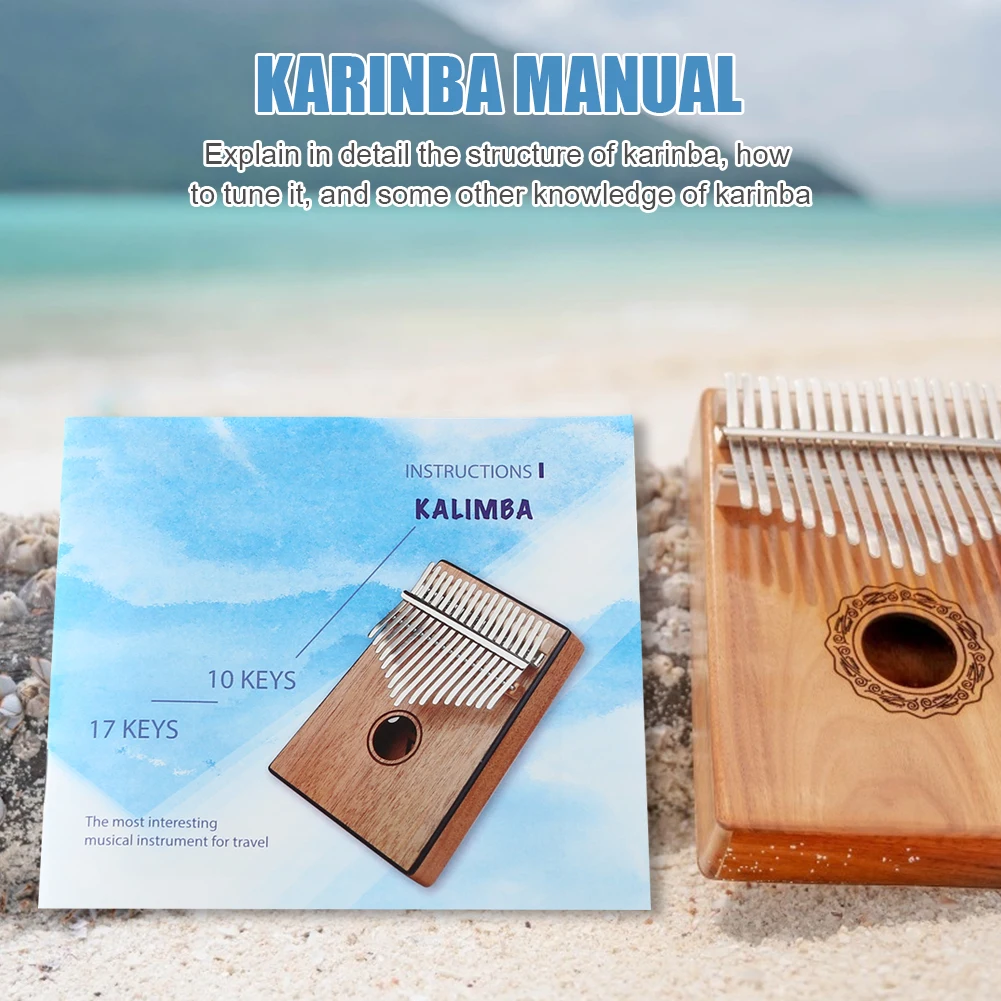 Portable Kalimba Learning Book Thumb Piano Text Music Book Lightweight Portable Music Element for Beginner Kid Gift