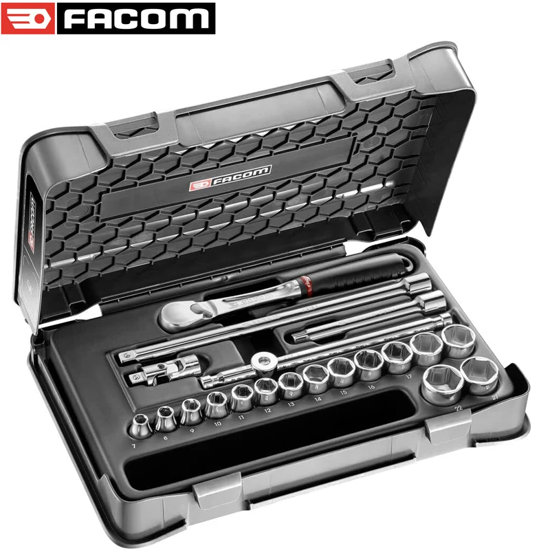 

Facom JL.161-3P6 20-piece 3/8" Metric 6-point Socket Set -JL.161 High Quality Materials Exquisite Workmanship Simple Operation