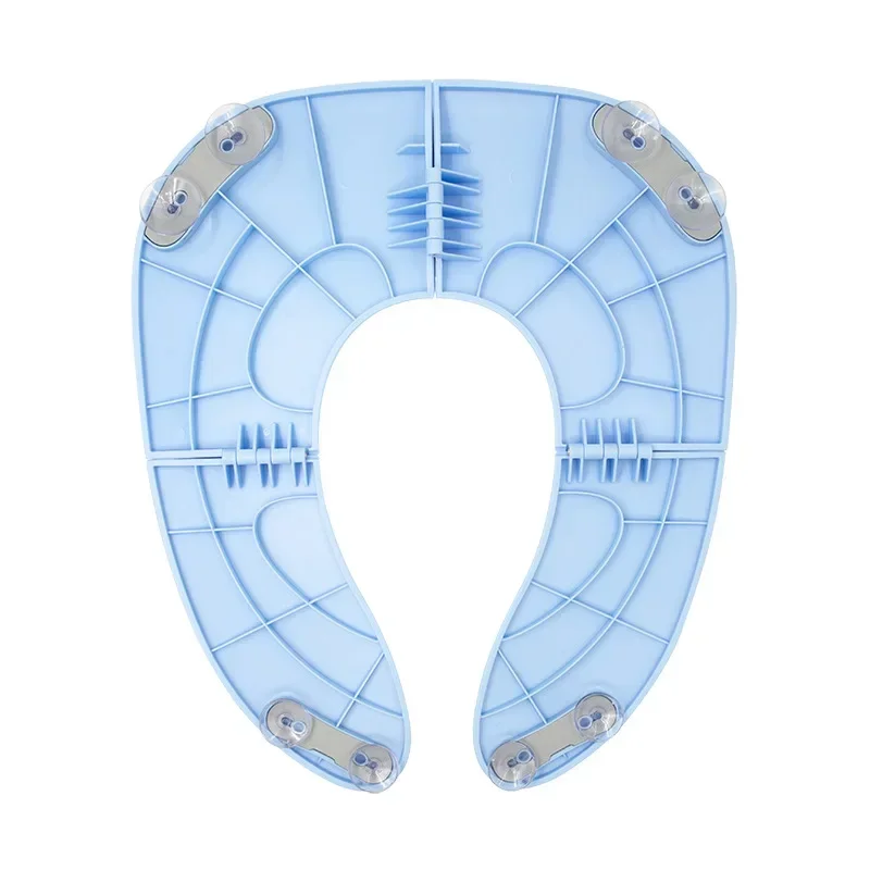 Travel Potty Seat Portable For Fits Round Oval Toilets Tourist Carry-On Travel On A Toilet Seat Non-Slip Suction Cups  Folding 3