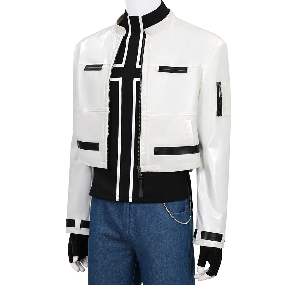 The King of Fighters-Inspired Kyo Kusanagi Martial Arts Uniform Cosplay Costume for Men