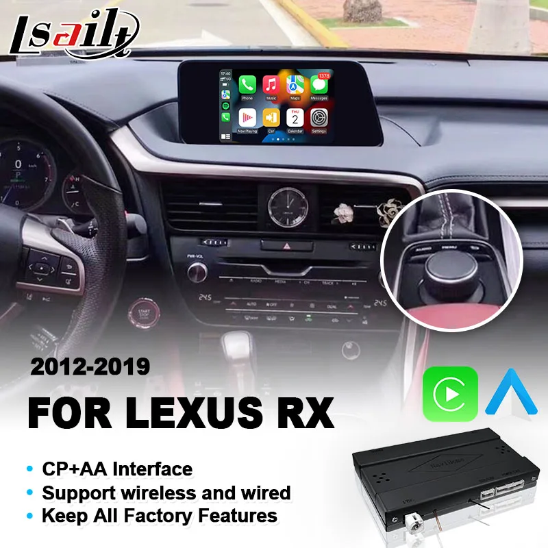 

Lsailt Wireless CP AA Interface for Lexus RX350L RX450L RX350 RX450h RX200t RX Knob Control 2016-2019