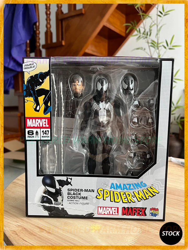 マフェックス No.147 SPIDER-MAN BLACK COSTUME s-l400.jpg