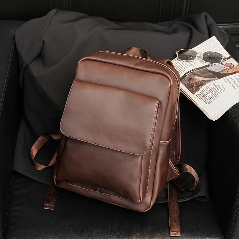 Retro Leisure Computer Backpack Fashion Multi Platform Travel Bag Men's Backpack