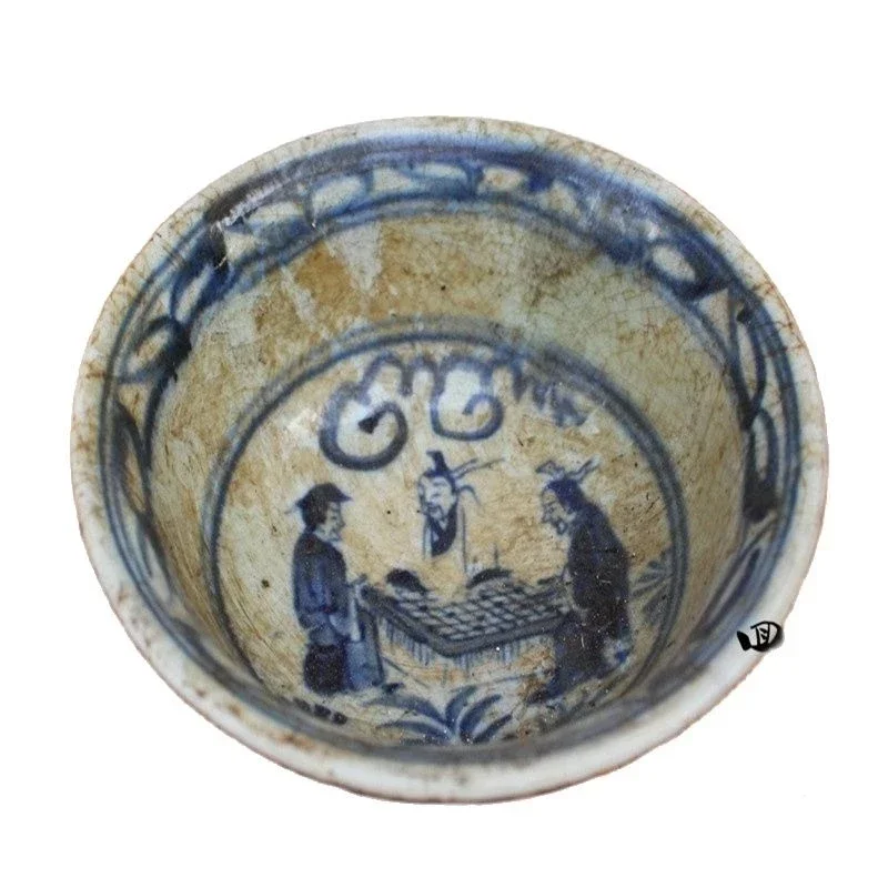 

Фарфоровая чаша ручной росписи, сине-белая, сделано в Xuande