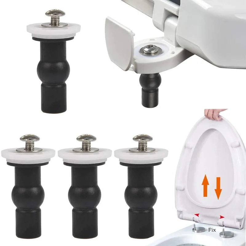 Universal Toilet Seat Fixings Fix Expanding Rubber Top Nuts Screws for