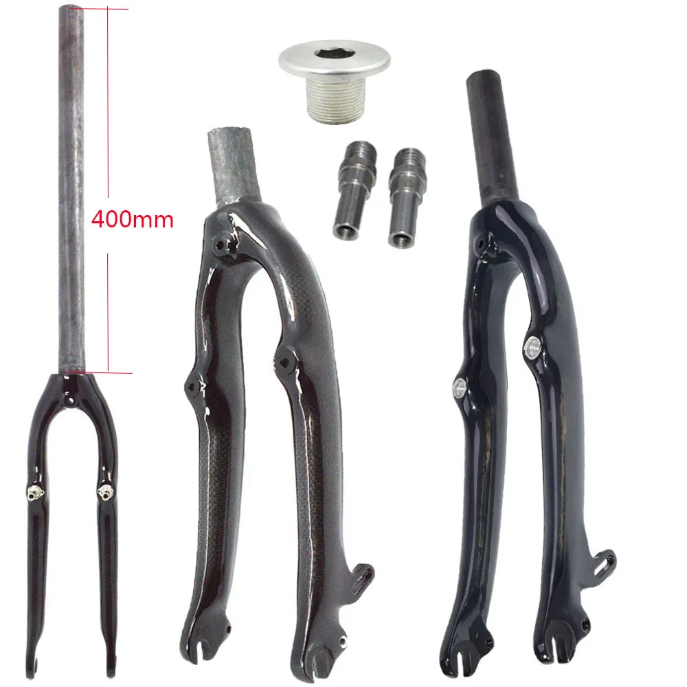 

Складные велосипедные передние вилки из углеродного волокна с винтами для тормоза V + C 20er 406/451 OLD 74 мм SP8, складные глянцевые или матовые велосипедные вилки