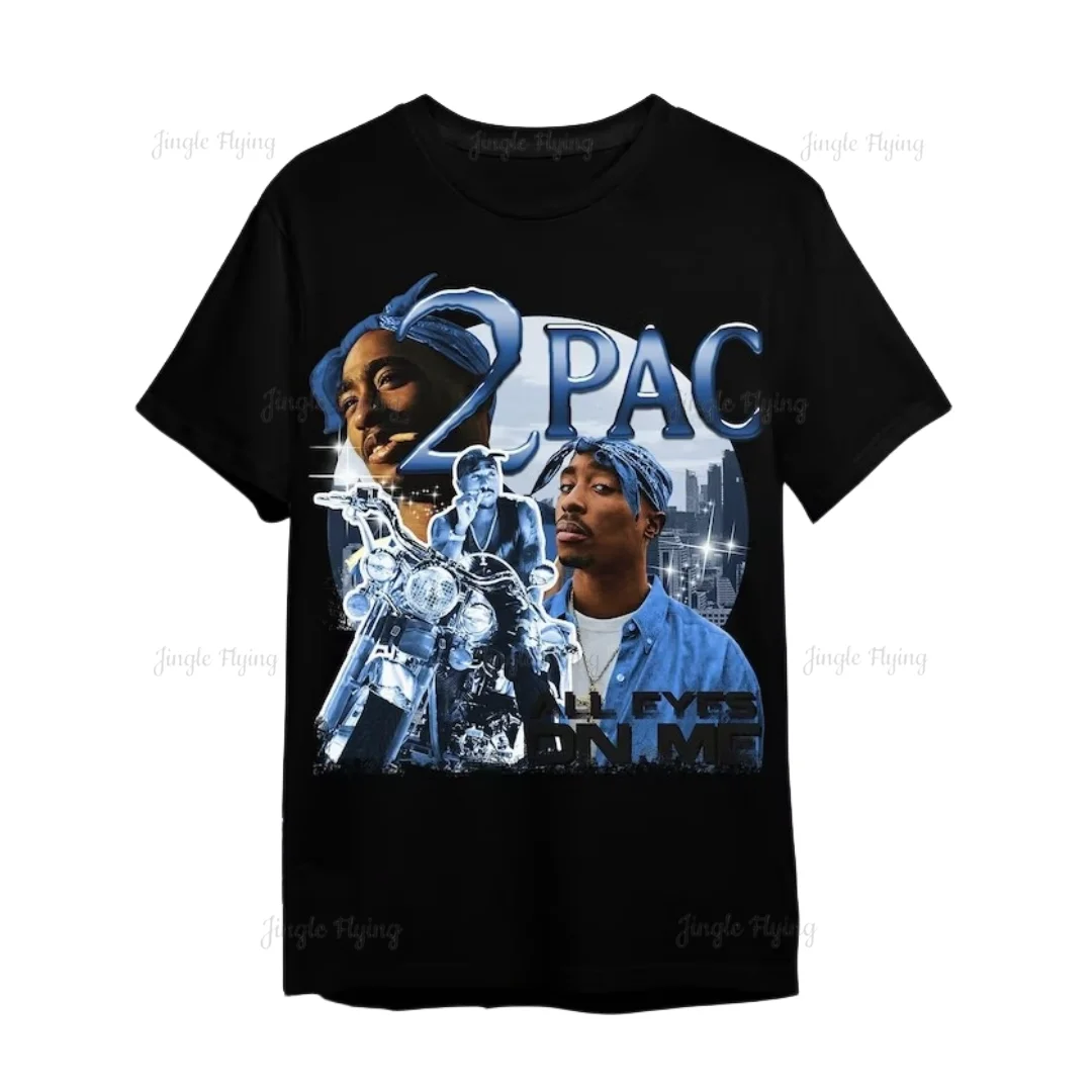 90S Pac Shakur Personalizza T-Shirt Unisex Over Size Morbida E Traspirante