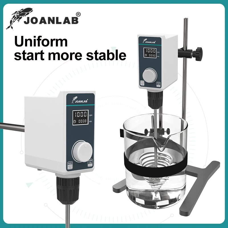 Liquid Mixer Lab Electric Stirrer Digital Display Overhead Stirrer Adjustable Height 20L 1500rpm 110V 220V electric stirrer