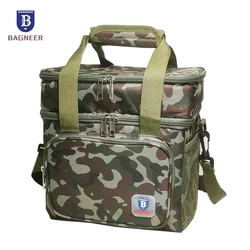 BAGNEER Picnic Cooler Bags Tactical Thermal Lunch Bag Military Outdoor Camping Food Drink Ice Insulated Case Travel Storage Bags
