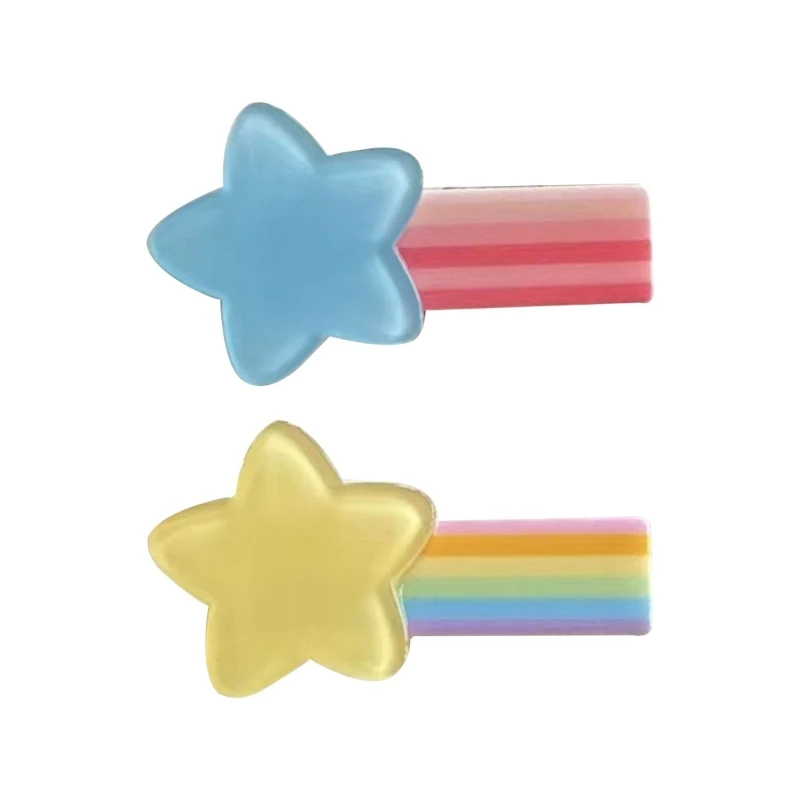 

Sweet Hair Clip Lovely Star Shape Duckbill Hairpin Candy Color Hair Clip for Spring Summer Hairpins for Teenagers Child