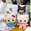 Disney 108 style Stitch LinaBell Hello Kitty Building Blocks Princess Cartoon Figrues Bricks Children's Assembly Toys Model Gift 3