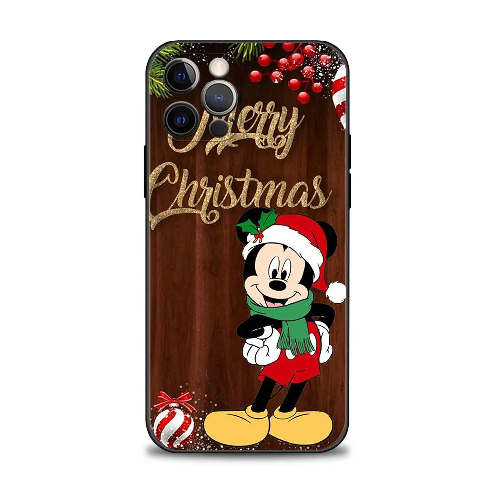 thumbnail image 1 of Phone Case For Apple iPhone 14 13 12 11 Pro Max 13 12 Mini XS Max XR X 8 Plus Disney Merry Christmas Mickey Minnie, 1 of 5