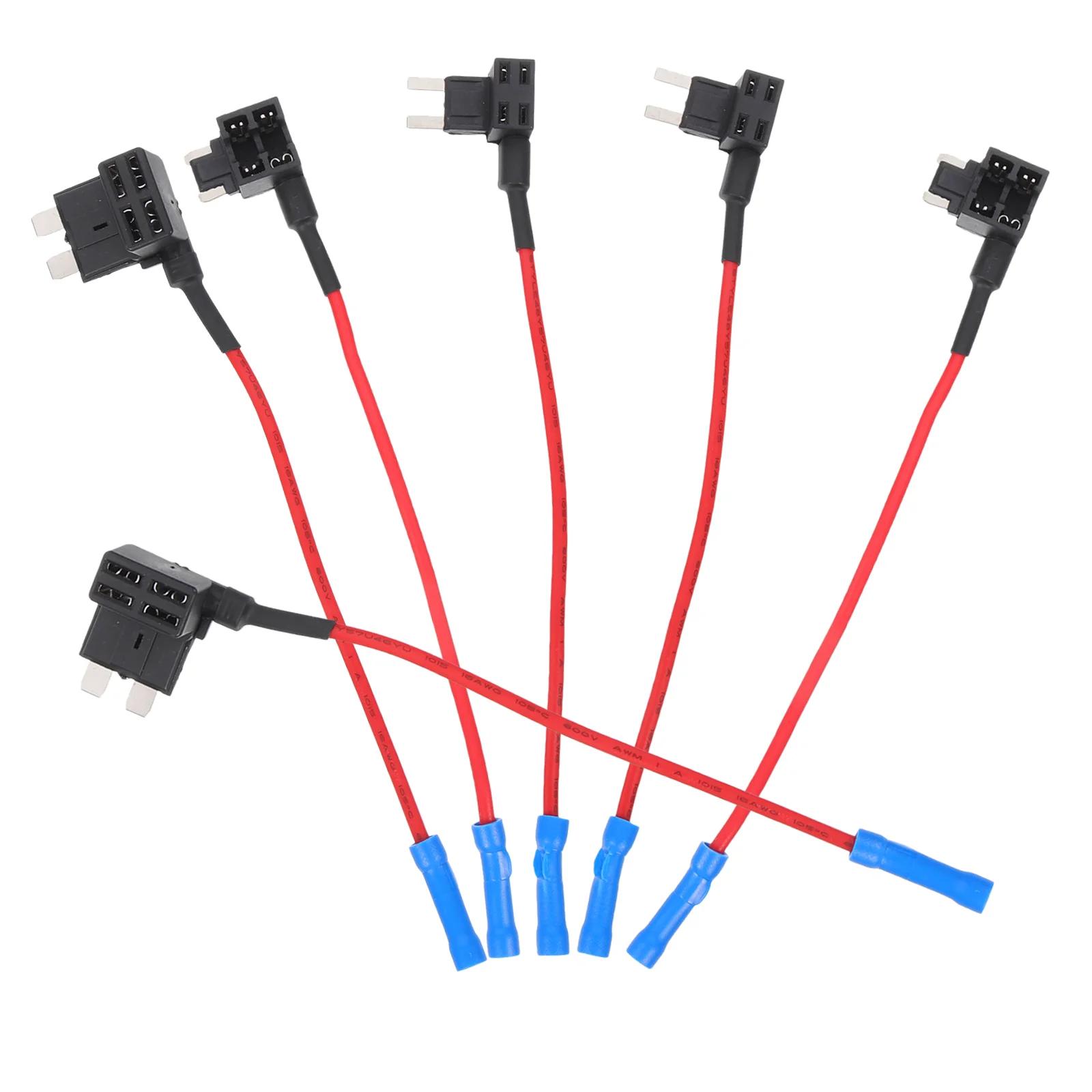 6 Pcs Car Fuse Kit Automotive Tap Adapter Dashcam Hard Wiring Mini Circuit Holder Hardwire Switch