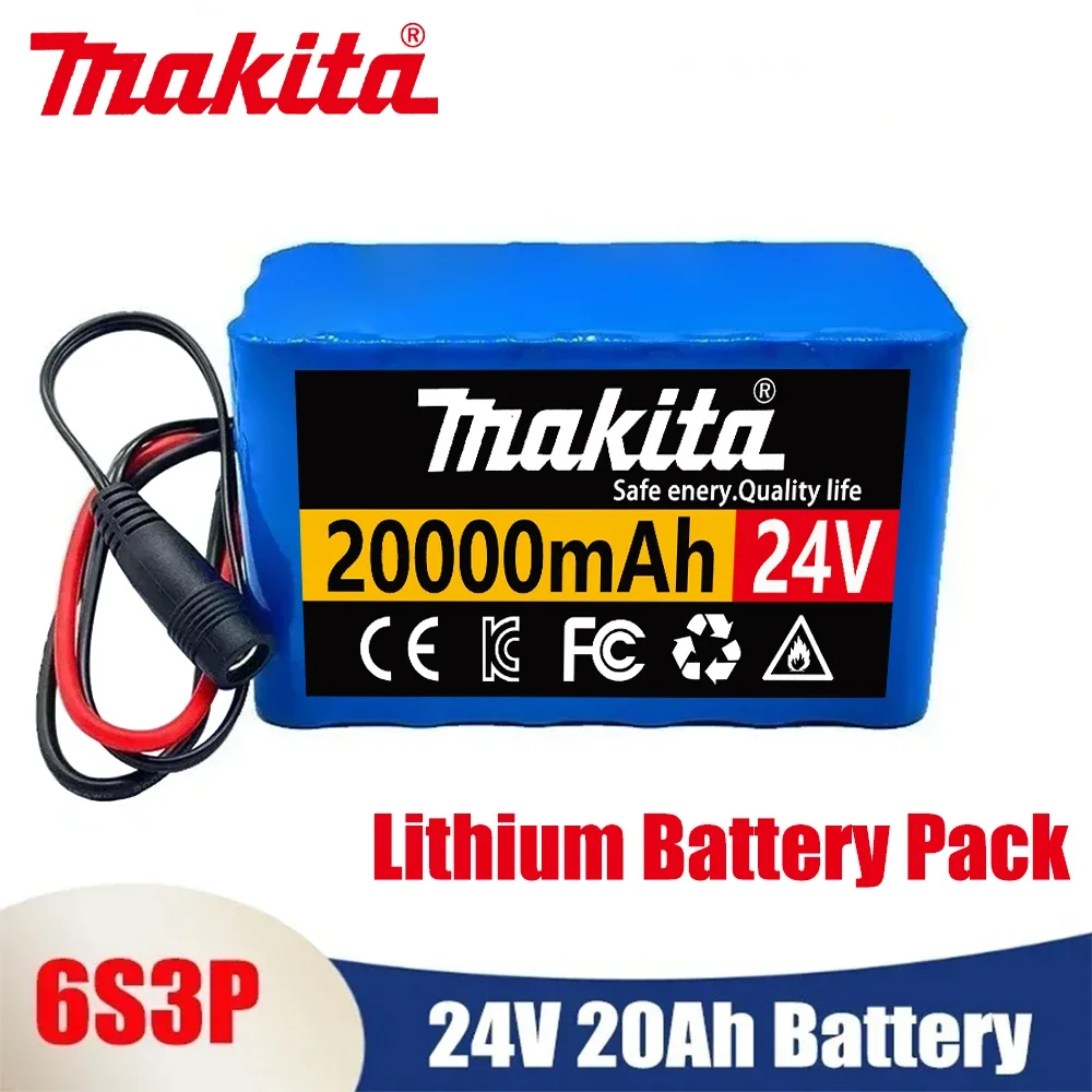 

6S3P 18650 24V 20Ah Rechargeable Lithium Battery 25.2V 20000mAh Electric Bicycle Moped /Electric Li-Ion Battery Pack +charger