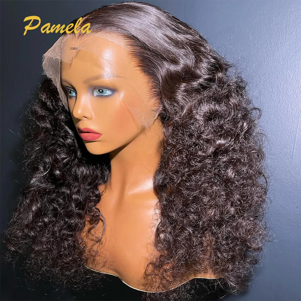 Loose Wave Bleached Knots Lace Frontal Glueless Wig Human Hair Pre Plucked Ready To Wear 13x6 HD Transparent Lace Frontal Wig