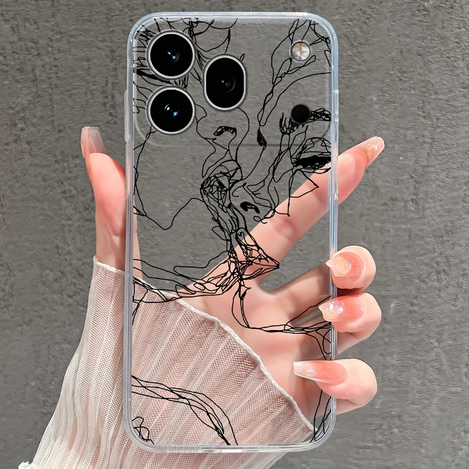 Cute Little Prince Anti-Slip Durable Transparent Phone Case - Silicone TPU Protective Shell