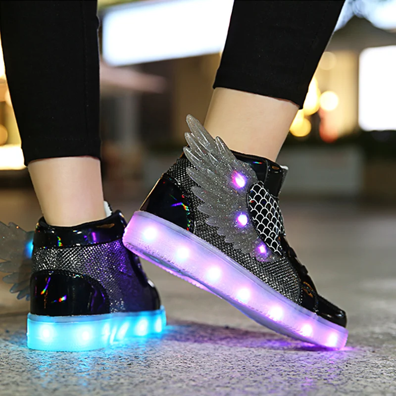 LED Light Up Shoes | Pink HT Wings | LED Fashion Sneakers – LED SHOE SOURCE