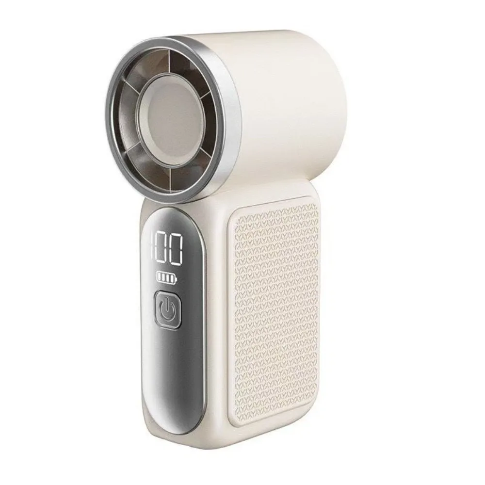 Portable High-Speed Handheld Fan with LED Display and Adjustable Settings