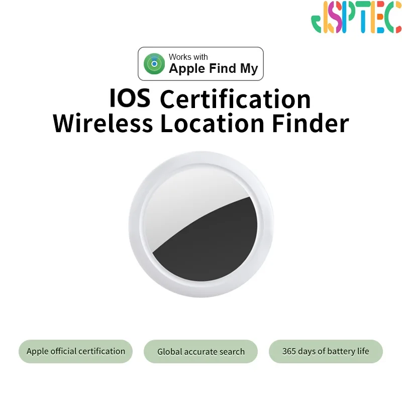 JSPTEC 보안 블루투스 태그 IOS Find My 앱 기반 분실 방지 추적기 사운드 위치 추적 IOS 메시지 알림 알람 키 파인더 IOS