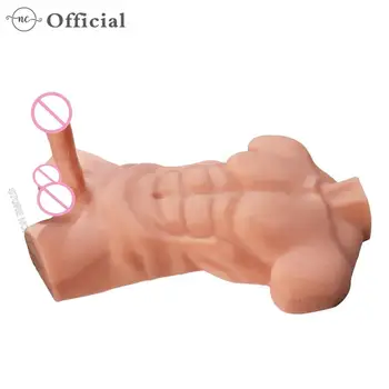 18 Penis Sex Torso Realistic Man Doll For Women 3D TPE Male Body Big Long