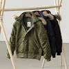 Amekaji Vintage N-2B Flight Jacket Men Winter New Multi-pocket Hooded Jacket Retro Casual Detachable Hood Zipper Cardigan Coat 2