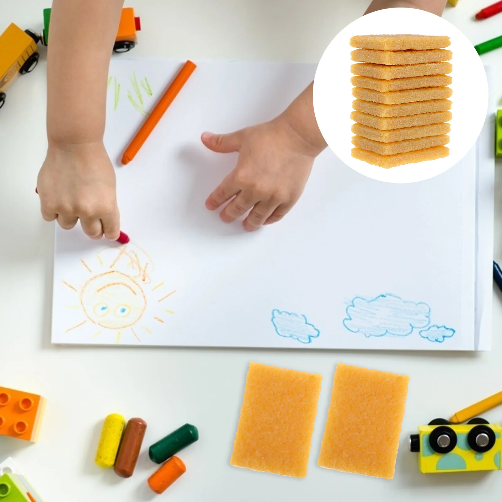 12 Pieces Glue Residue Pick up Eraser Rubber Cement, Rubber Cement Eraser