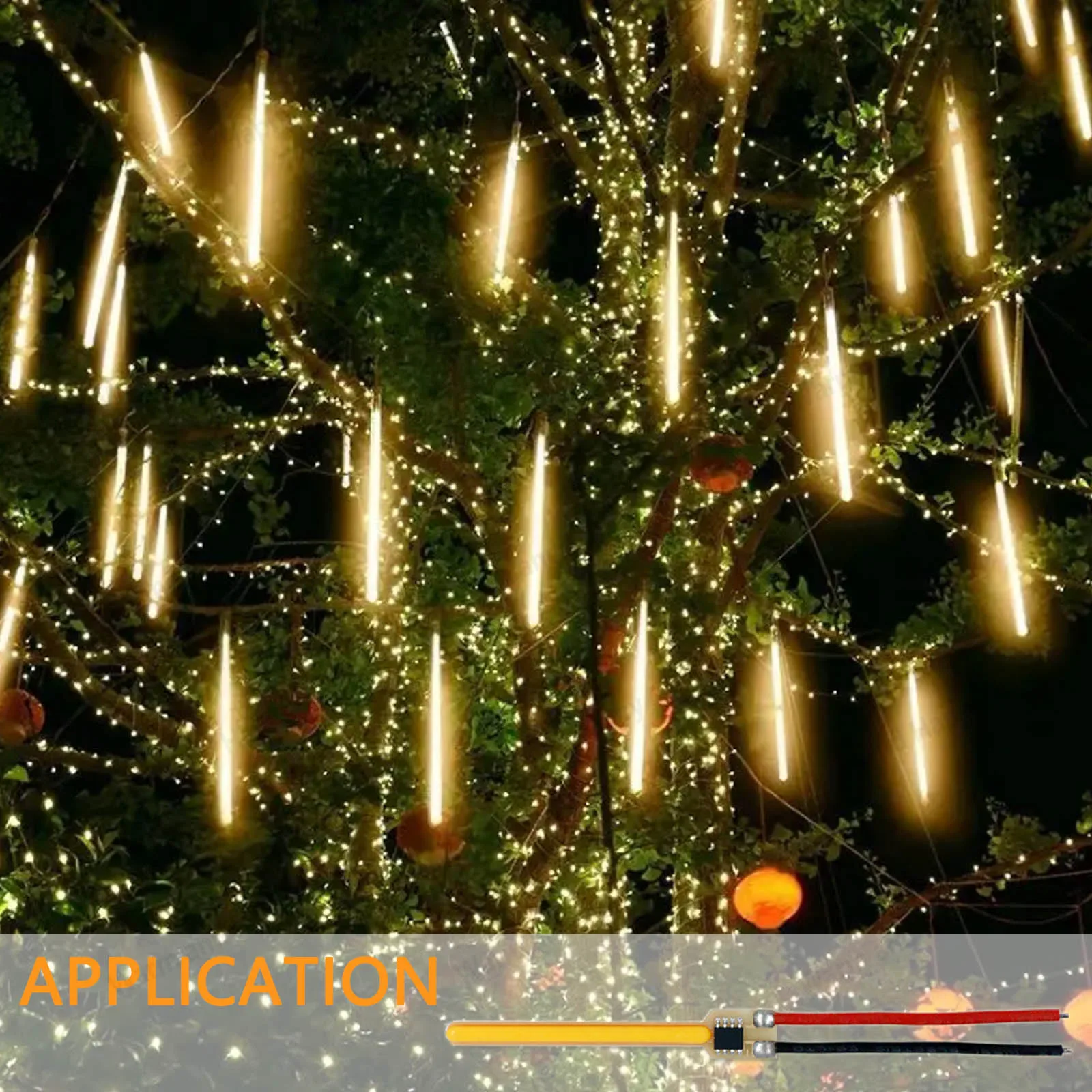 LED Meteor Shower Filament Light String Accessories