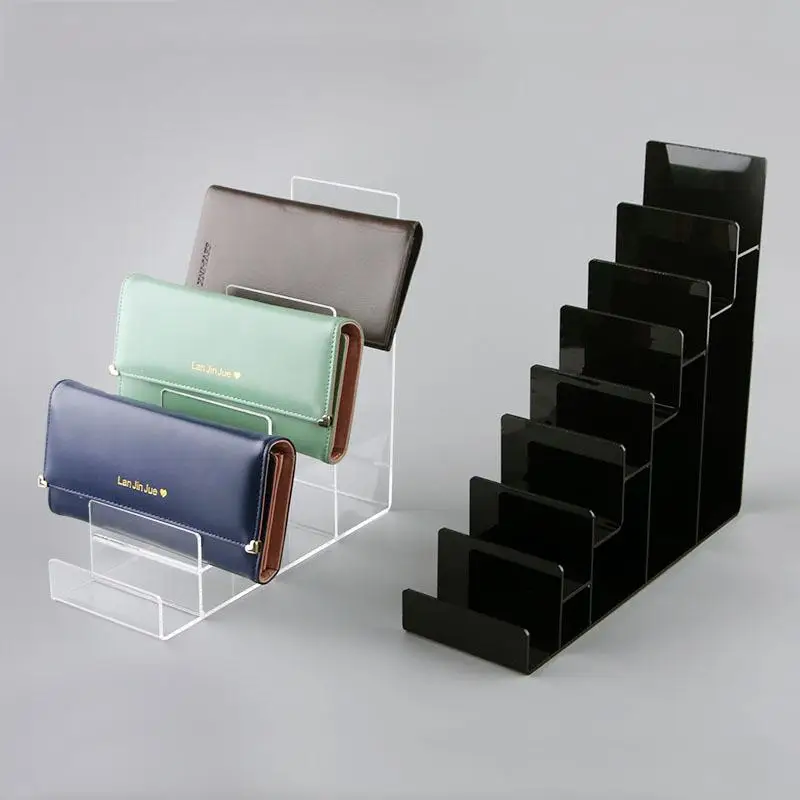 Acrylic Clear Display Risers 2-5 Tiers Handbag Purse Display Shelf Jewelry Racks Organizer Makeup Storage rack