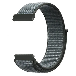 Versatile 20mm 22mm Sport Nylon Loop Watch Strap Bracelet - 22mm watch band (25 Storm Gray)