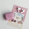 Pink Heart Leopard Print AirPods Case