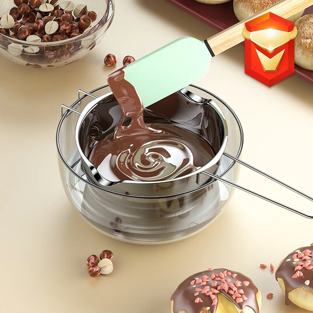 1 pcs Stainless steel Candle Melting Pot Chocolate Ice Cubes Butter Candy  Melting Container Baking and Candle Making New
