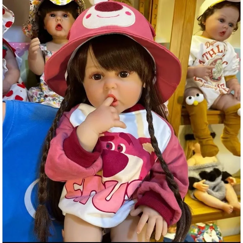 24inch Girl Rebirth Doll Is Recommended To Be A Simulated Baby Doll with A 60cm Painted Cloth Body