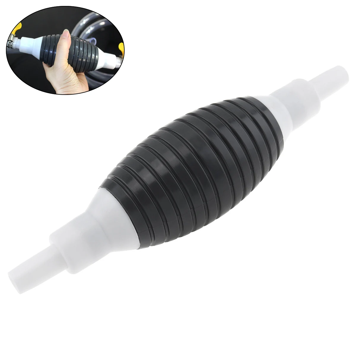 

Hand Primer Pump Bulb 10mm PVC Manual Fuel Pump Line for Car Motorcycle Boat Marine Water Oil Gasoline Petrol Liquid Transfer