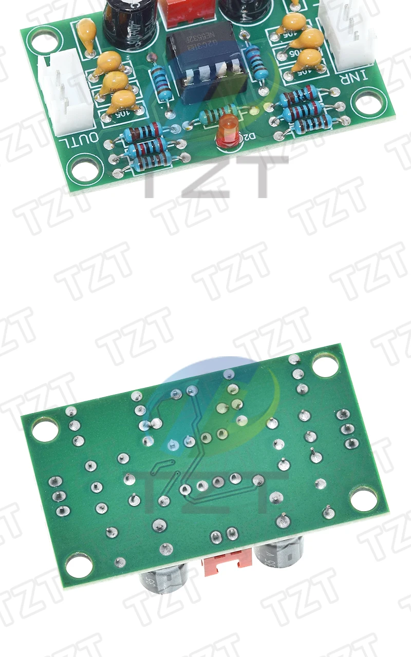 1/3 Stück XH-A902 Audio-Vorverstärker-Platinenmodul NE5532 Verstärker-Frontpanel Digitales Klangregelmodul mit Breitem Spannungsbereich – Detail 7