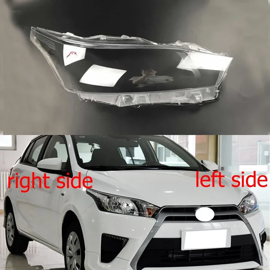 

For Toyota Yaris L 2014 2015 Front Headlamp Cover Transparent Mask Headlight Shell Lens Plexiglass Replace Original Lampshade