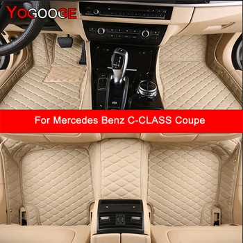 YOGOOGE Custom Car Floor Mats For Mercedes Benz C-CLASS Coupe C204 C205 A205 Auto Carpets Foot Coche Accessorie 1