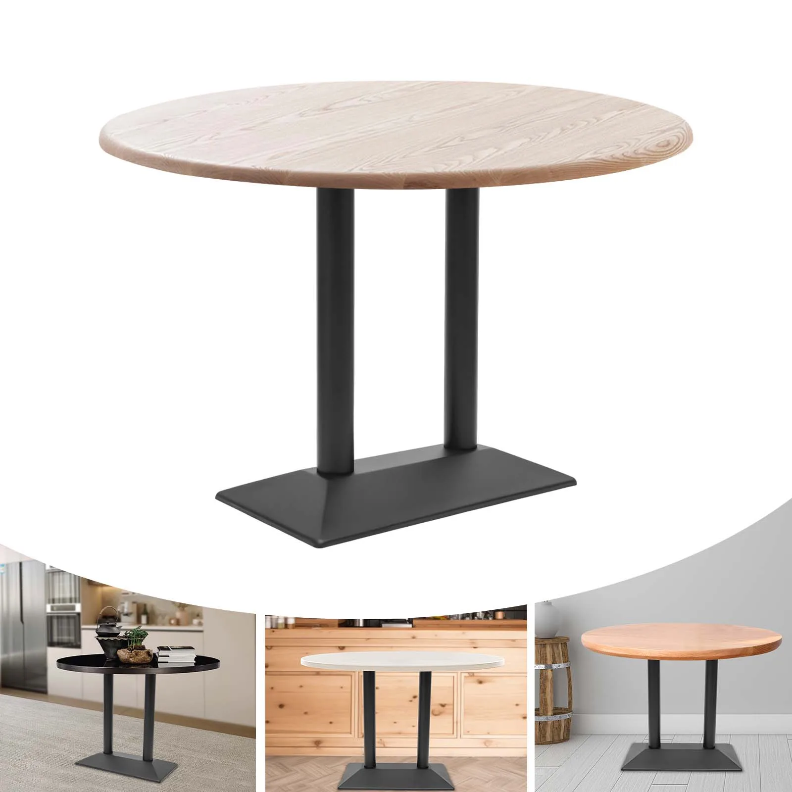 Black Double Table Leg Base Steel Dining Table Coffee Desk Furniture Stand  Double Stand Table Leg Stand - AliExpress