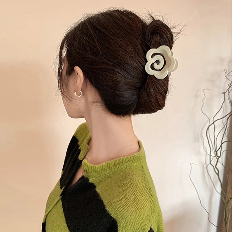 

Lystrfac 2022 новые модные заколки для волос камелии для женщин, аксессуары для волос