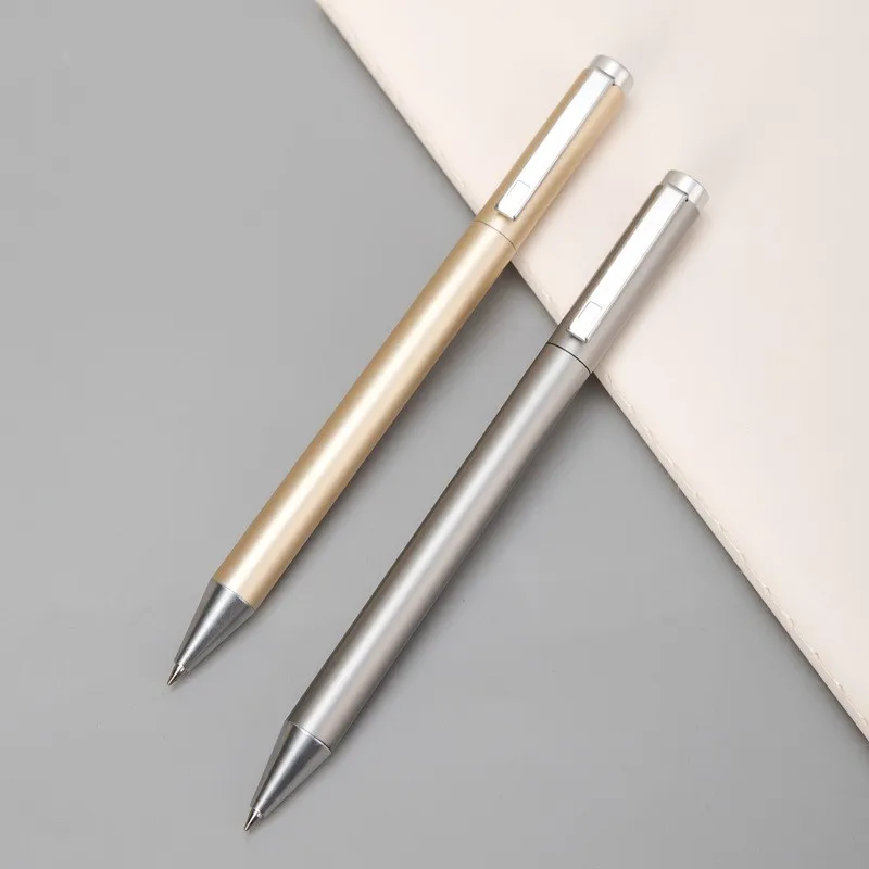 Deli Metal Sign Pen Gel Ink Pens Golden Silver Color Metallic Writing Pen Office Supplies 0.5mm gel pens