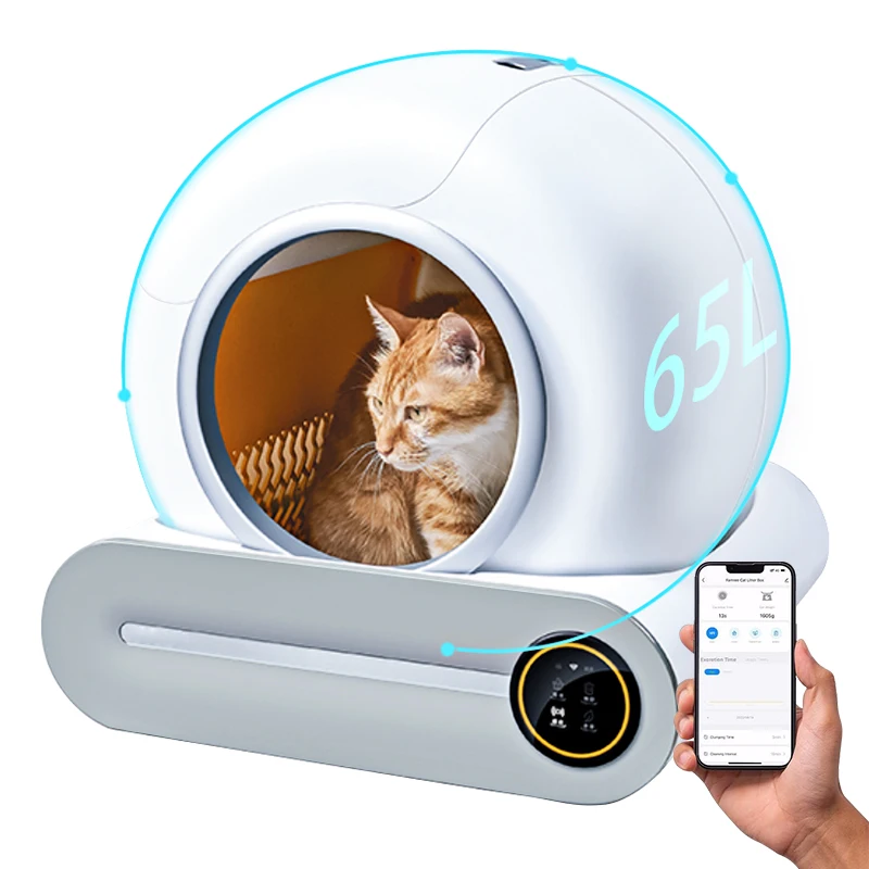 

Smart large capacity Tuya app control automatic cat box self-cleaning