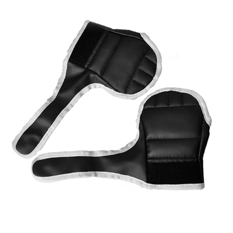 Half Finger Boxing Gloves PU Leather Fighting Kick Boxing Gloves Karate Muay Thai Training Workout Kids Men
