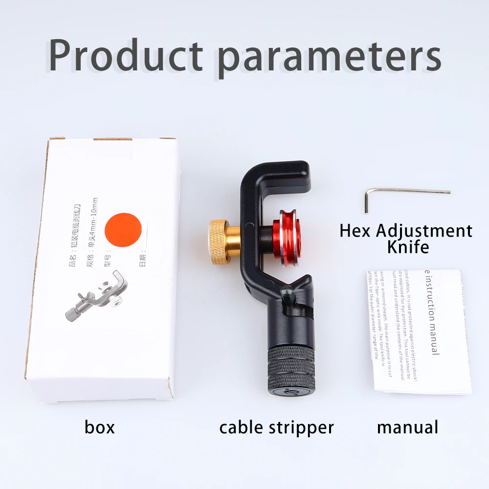 Transverse longitudinal fibre optic cable opener 4-10MM stripper armoured cable cutter fibre optic stripping knife