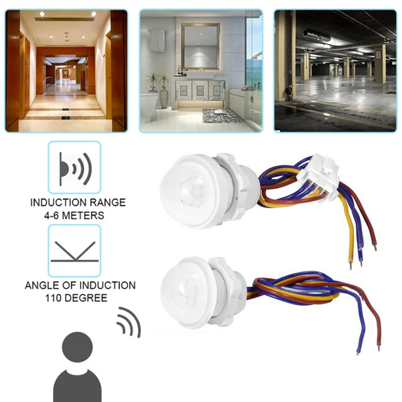 Human Motion Sensor Sensor Light Switch Infrared Pir Probe Motion Sensor Led 110v