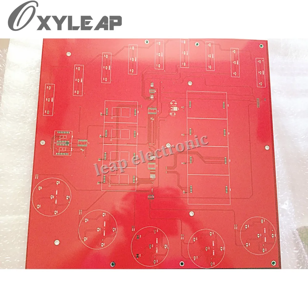 Vias PCB Red Printed Circuit Board For Machine [naim] nac52 flagship pre pre stage pre amplifier board pcb board finished board engraving the original machine magnified part