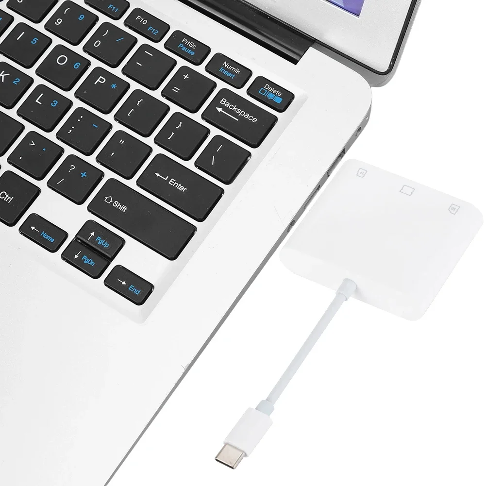 3 in 1 Type C To CF/SD/TF Card Adapter SD Card Adapter Memory Card Reader CF SD TF Compact Camera Card Reader for iPad iPhone 15